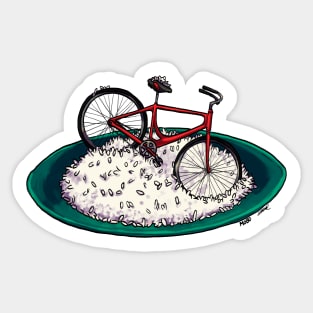 arroz con bicicleta Sticker